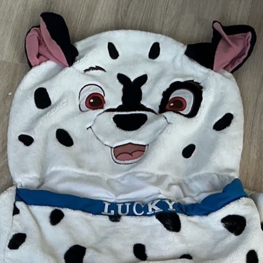 Disney 101 Dalmatians Lucky 3D Kids 101 Dalmatian Plush Hooded Sleeping Bag